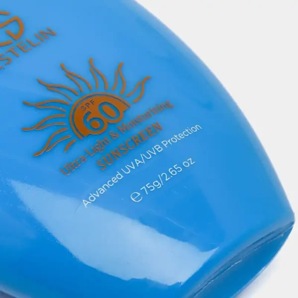 کرم ضد آفتاب SPF 60 بدون رنگ استلین Estelin مدل Ultra Light